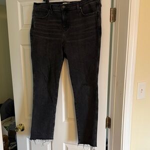 Madewell Black Stovepipe Jeans